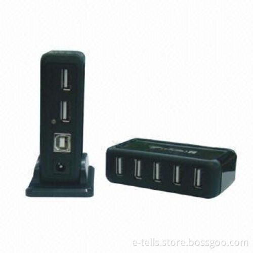 7-port USB Hubs, 100 to 240V Input Voltage, Sized 87 x 45 x 25mm